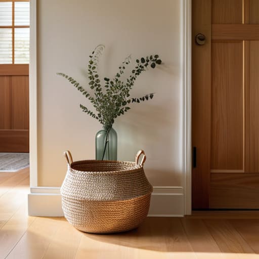Tips for decluttering an entryway and hallway.